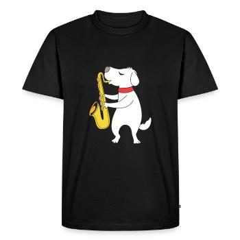 Saxophoniste saxophoniste - T-shirt Premium bio Homme - noir - Devant - Nico (187cm)