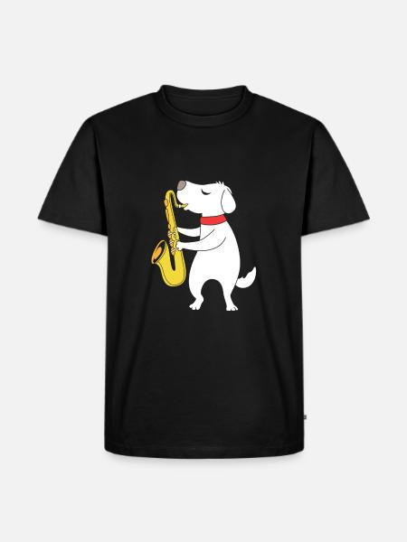 Saxophone Saxophonist - Men's Premium Organic T-Shirt - black