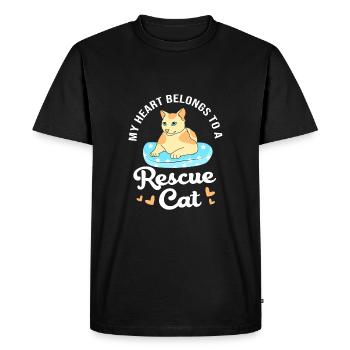 Sauvetage des animaux Droits des animaux Refuge pour animaux de sauvetage des animaux - T-shirt Premium bio Homme - noir - Devant - Nico (187cm)