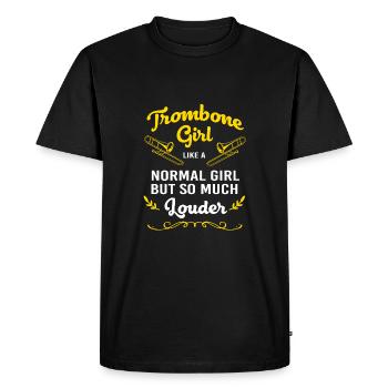 Trombone - T-shirt Premium bio Homme - noir - Devant - Nico (187cm)