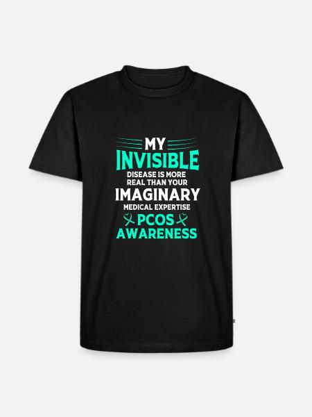 Pcos Awareness - Men's Premium Organic T-Shirt - black
