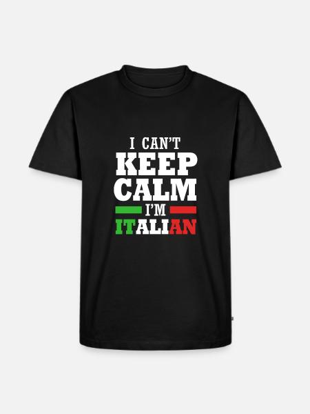 Italian Italia Italy - Men's Premium Organic T-Shirt - black