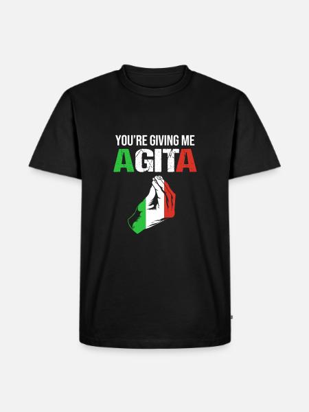 Italian Italia Italy - Men's Premium Organic T-Shirt - black
