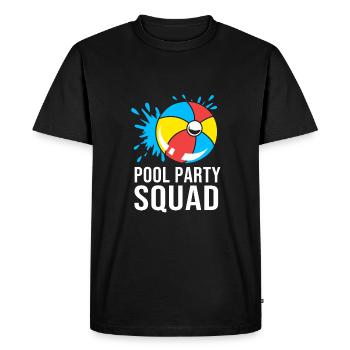 Pool Party - Men's Premium Organic T-Shirt - black - Front - Nico (187cm)