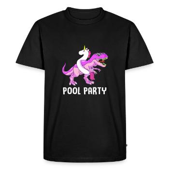 Pool Party - Men's Premium Organic T-Shirt - black - Front - Nico (187cm)