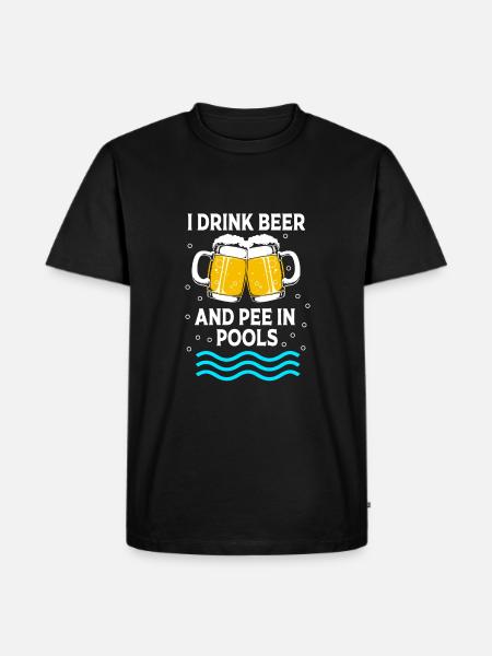 Pool Party - Men's Premium Organic T-Shirt - black