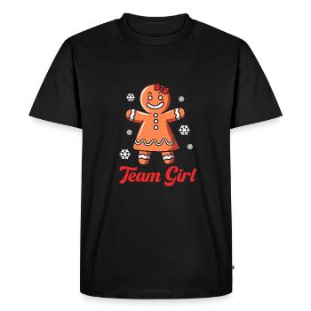 Christmas Gender Reveal Newborn Baby Sayings - Men's Premium Organic T-Shirt - black - Front - Nico (187cm)