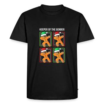 Christmas Gender Reveal Newborn Baby Sayings - Men's Premium Organic T-Shirt - black - Front - Nico (187cm)