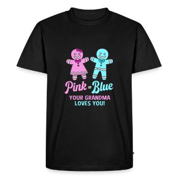 Noël sexe révéler nouveau-né bébé dictons - T-shirt Premium bio Homme - noir - Devant - Nico (187cm)