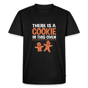Christmas Gender Reveal Newborn Baby Sayings - Men's Premium Organic T-Shirt - black - Front - Nico (187cm)