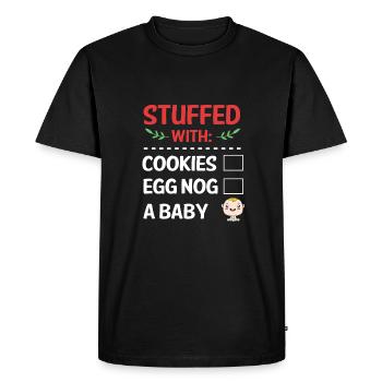 Christmas Gender Reveal Newborn Baby Sayings - Men's Premium Organic T-Shirt - black - Front - Nico (187cm)