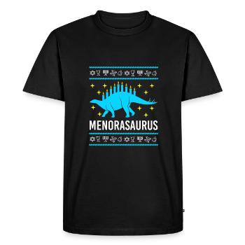 Hanoucca - T-shirt Premium bio Homme - noir - Devant - Nico (187cm)