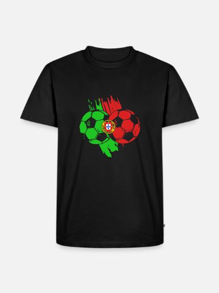 Portugal - Männer Premium Bio T-Shirt - Schwarz