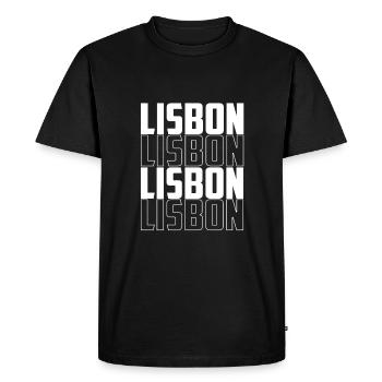 Portugal - T-shirt Premium bio Homme - noir - Devant - Nico (187cm)