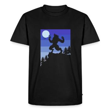 Loup-garou - T-shirt Premium bio Homme - noir - Devant - Nico (187cm)