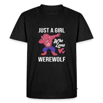 Loup-garou - T-shirt Premium bio Homme - noir - Devant - Nico (187cm)