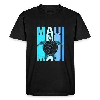 Maui Hawaï Hawaïen - T-shirt Premium bio Homme - noir - Devant - Nico (187cm)