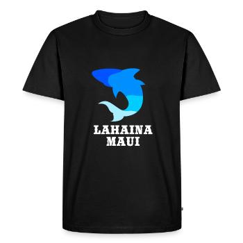 Maui Hawaï Hawaïen - T-shirt Premium bio Homme - noir - Devant - Nico (187cm)