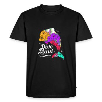 Maui Hawaï Hawaïen - T-shirt Premium bio Homme - noir - Devant - Nico (187cm)
