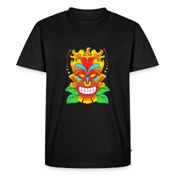 Maui Hawaï Hawaïen - T-shirt Premium bio Homme - noir - Devant - Nico (187cm)