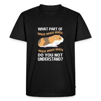 Guinea pig - Men's Premium Organic T-Shirt - black - Front - Nico (187cm)