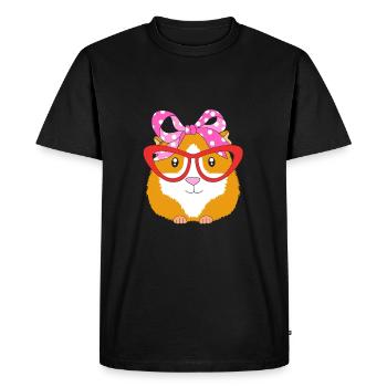 Guinea pig - Men's Premium Organic T-Shirt - black - Front - Nico (187cm)