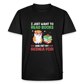 Guinea pig - Men's Premium Organic T-Shirt - black - Front - Nico (187cm)