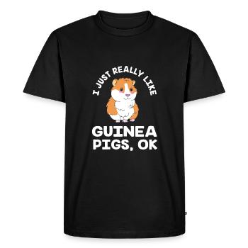 Guinea pig - Men's Premium Organic T-Shirt - black - Front - Nico (187cm)