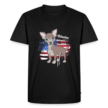 Chihuahua - T-shirt Premium bio Homme - noir - Devant - Nico (187cm)