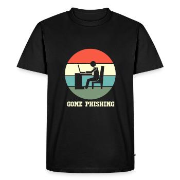 Cybersecurity Cyber Programmer Hacker - Men's Premium Organic T-Shirt - black - Front - Nico (187cm)