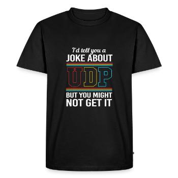 Cybersecurity Cyber Programmer Hacker - Men's Premium Organic T-Shirt - black - Front - Nico (187cm)