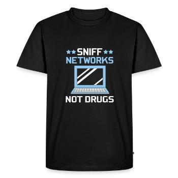 Cybersecurity Cyber Programmer Hacker - Men's Premium Organic T-Shirt - black - Front - Nico (187cm)
