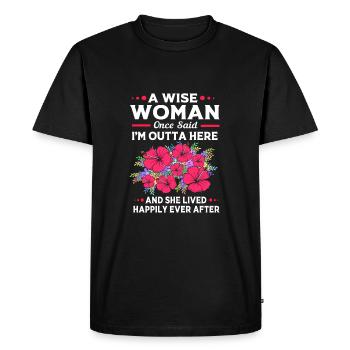 Retraité Retraité Retraité - T-shirt Premium bio Homme - noir - Devant - Nico (187cm)