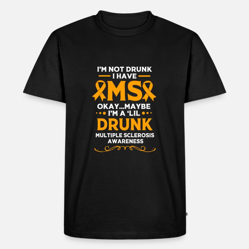 Multiple Sclerosis MS - Men's Premium Organic T-Shirt - black