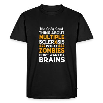 Sclérose en plaques SEP - T-shirt Premium bio Homme - noir - Devant - Nico (187cm)