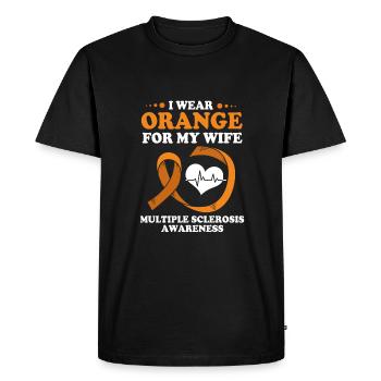Sclérose en plaques SEP - T-shirt Premium bio Homme - noir - Devant - Nico (187cm)