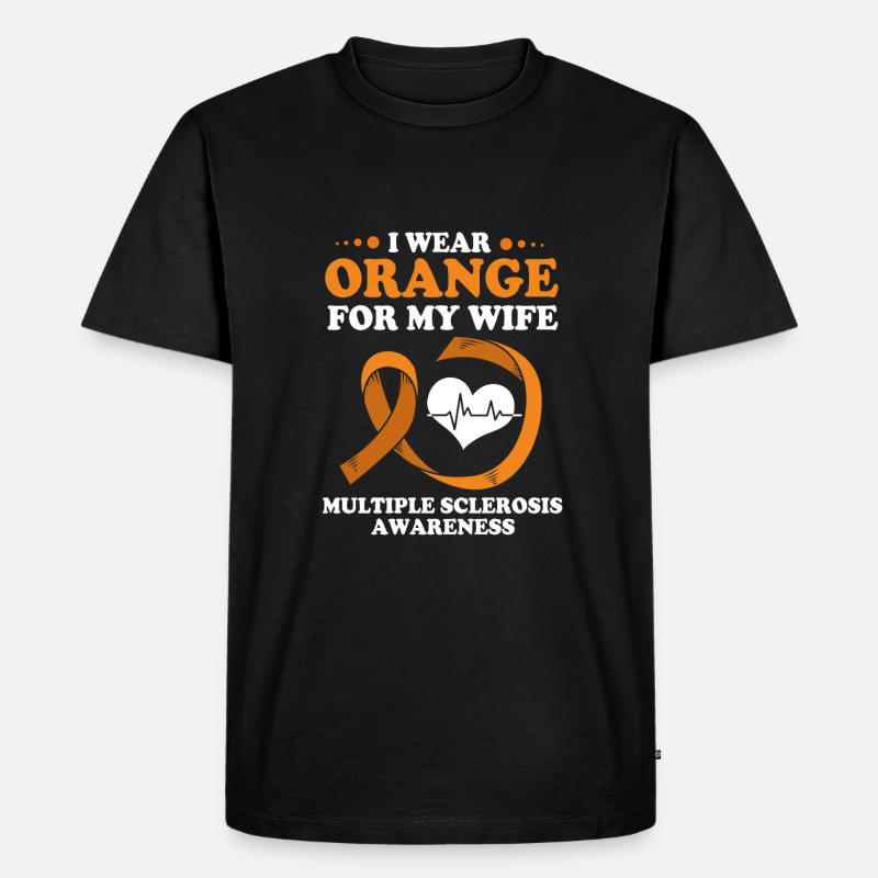 Multiple Sclerosis MS - Men's Premium Organic T-Shirt - black