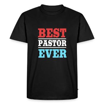 Pasteur - T-shirt Premium bio Homme - noir - Devant - Nico (187cm)