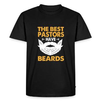 Pastor - Men's Premium Organic T-Shirt - black - Front - Nico (187cm)