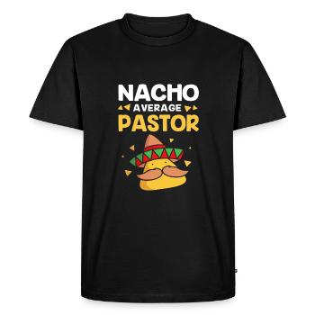 Pasteur - T-shirt Premium bio Homme - noir - Devant - Nico (187cm)