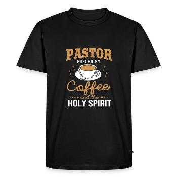 Pastor - Men's Premium Organic T-Shirt - black - Front - Nico (187cm)