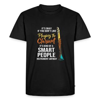 Clarinette - T-shirt Premium bio Homme - noir - Devant - Nico (187cm)