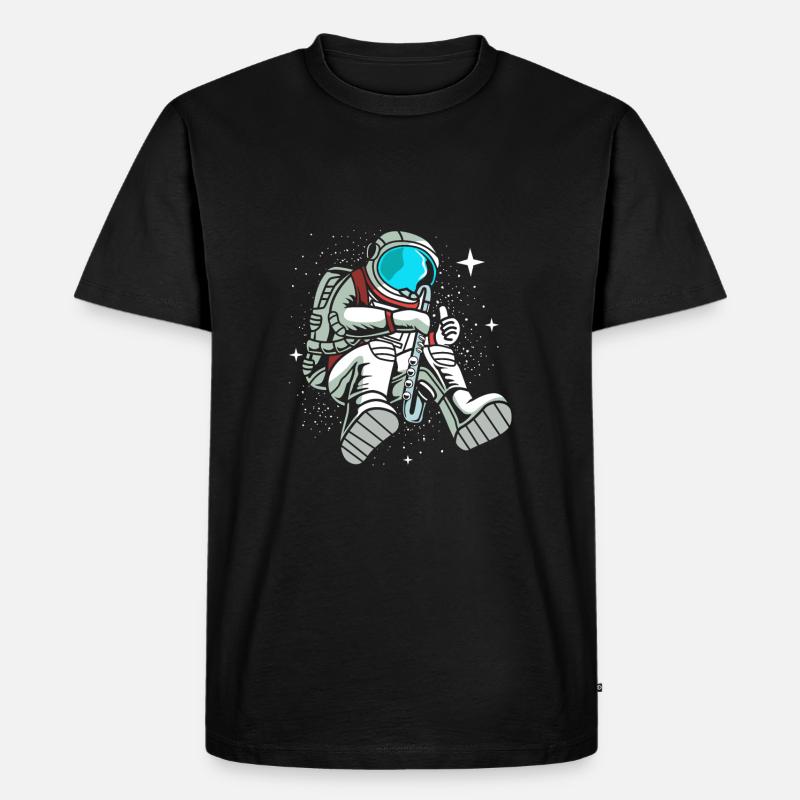 Klarinette - Männer Premium Bio T-Shirt - Schwarz