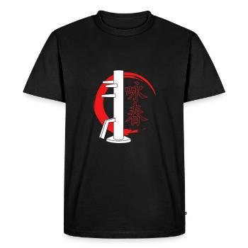Wing Chun - T-shirt Premium bio Homme - noir - Devant - Nico (187cm)