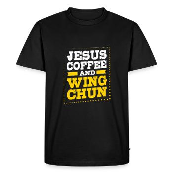 Wing Chun - T-shirt Premium bio Homme - noir - Devant - Nico (187cm)