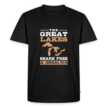 Great Lakes - Men's Premium Organic T-Shirt - black - Front - Nico (187cm)