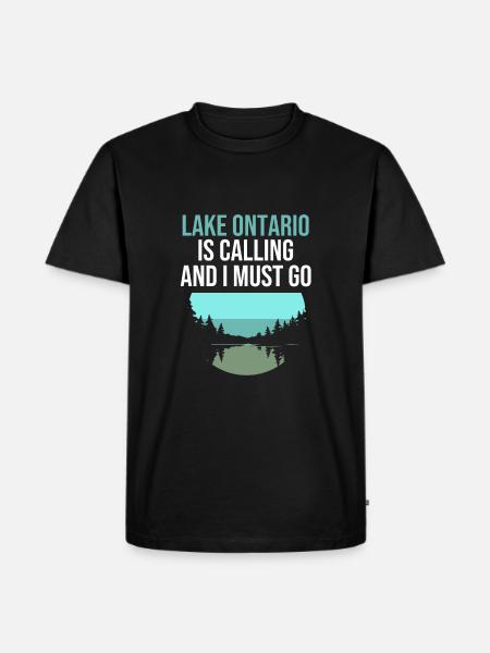 Great Lakes - Männer Premium Bio T-Shirt - Schwarz