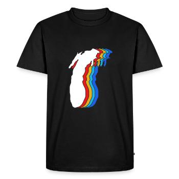 Great Lakes - Men's Premium Organic T-Shirt - black - Front - Nico (187cm)