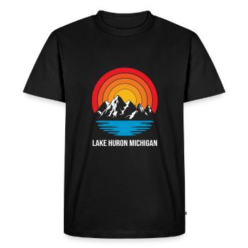 Great Lakes - Men's Premium Organic T-Shirt - black - Front - Nico (187cm)