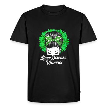 Liver disease - Men's Premium Organic T-Shirt - black - Front - Nico (187cm)